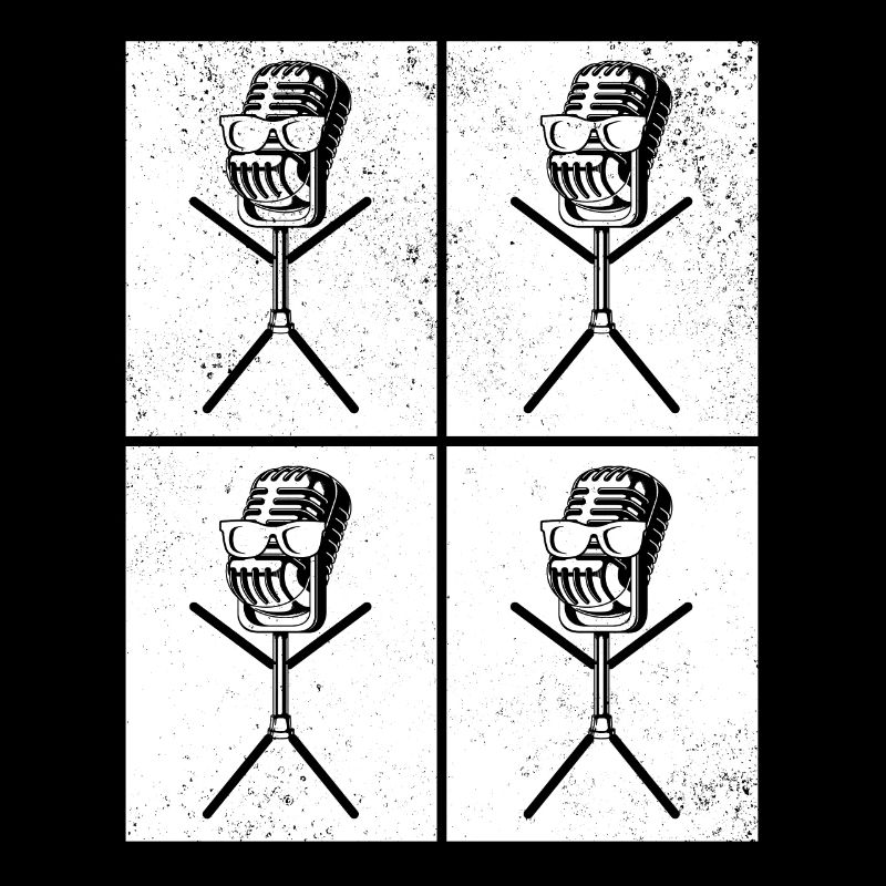 Podcast Microphone Podcast Host Stick Figure Podca