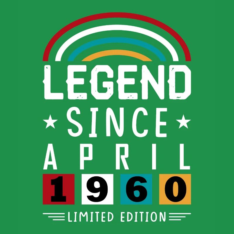 1960 Legend Since Geburtstag Geschenk April