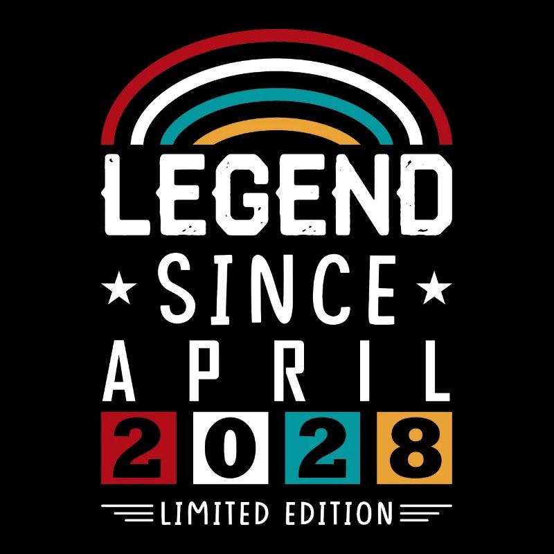 2028 Legend Since Geburtstag Geschenk April