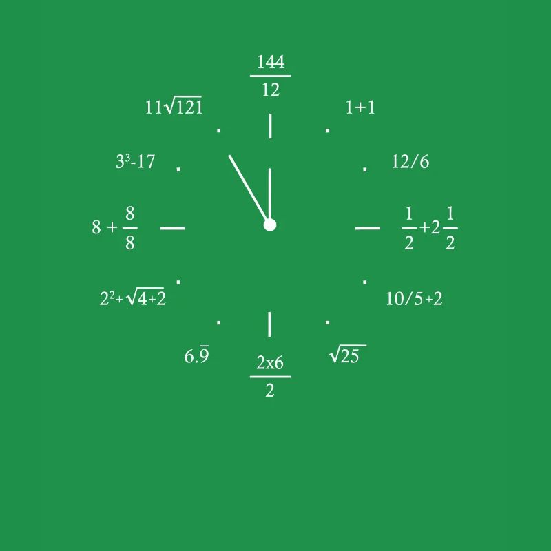 Math Clock Mathematics Math