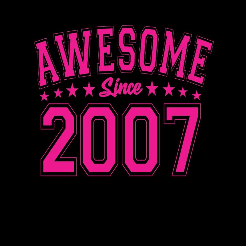 Awesome Since 2007 Geburtstag 2007 Vintage 2007