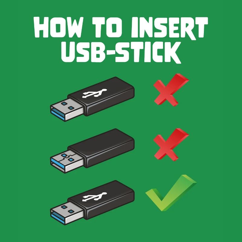 How To Insert USB Stick Funny Programmer Meme