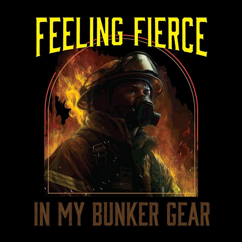 Feeling Fierce In My Bunker Gear Fireman