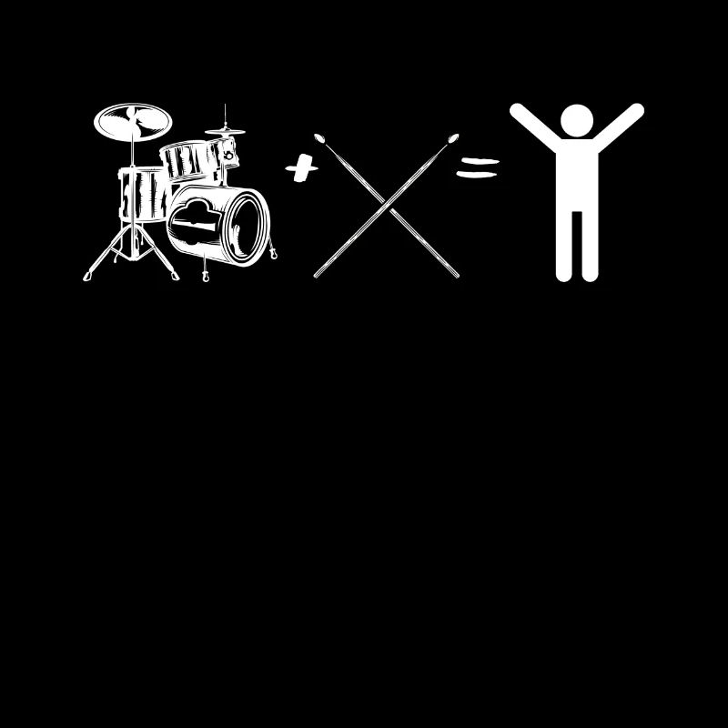 Drum Player Stick Figure Drummer