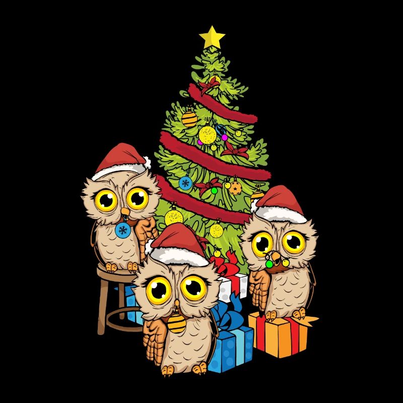 Weihnachtseule Weihnachtsbaum Weihnachten Eule