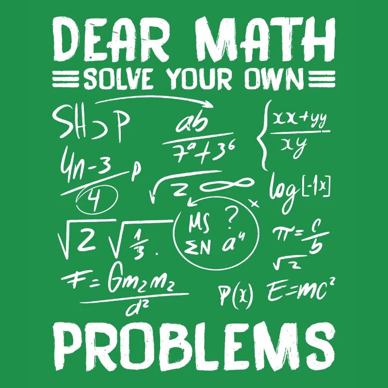 Chère Math, résolvez vos propres problèmes