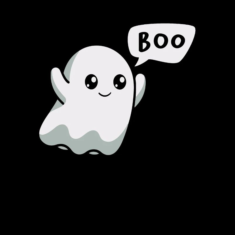 Boo Ghost Trick ou traiter effrayant effrayant Halloween