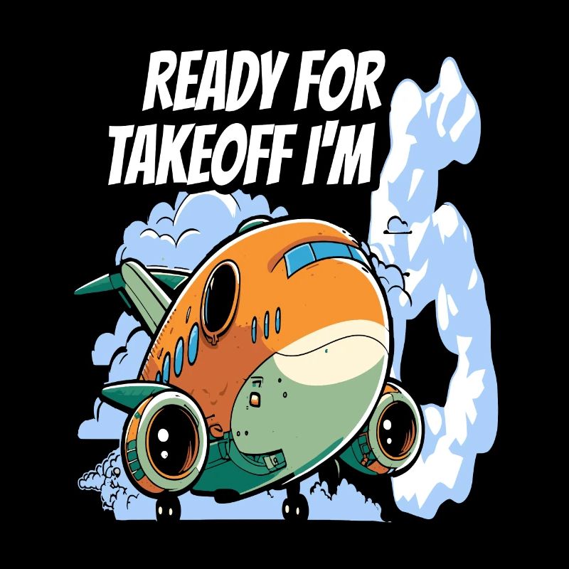 Ready for Takeoff I'm 6 - 6nd Birthday Boy
