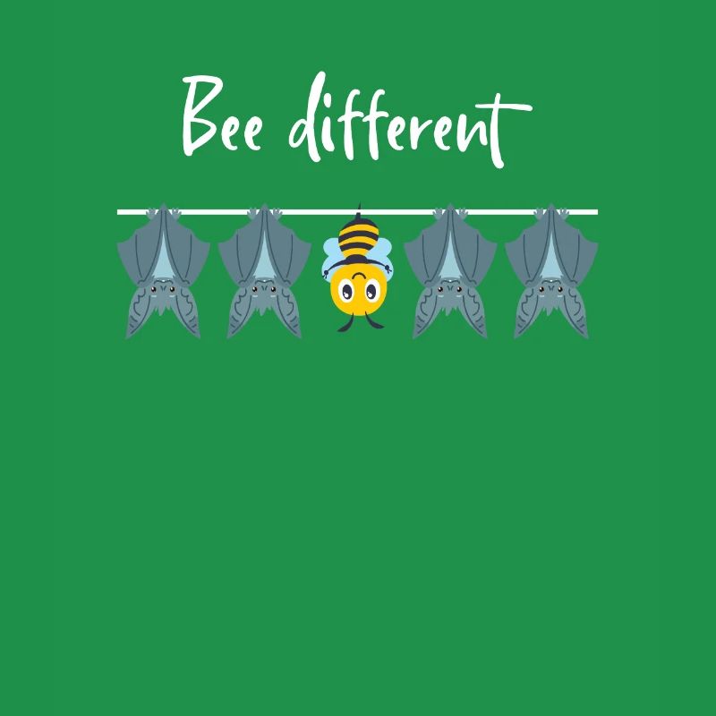 Bee Different Autism Hanging Bee With Bat Bee