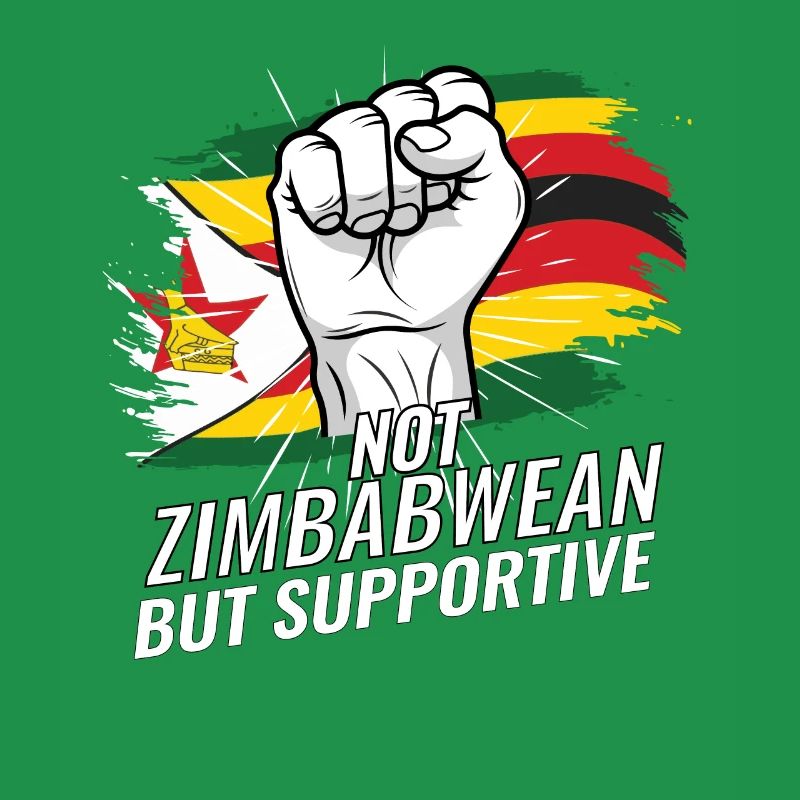 Pas zimbabwéen mais un drapeau zimbabwéen favorable