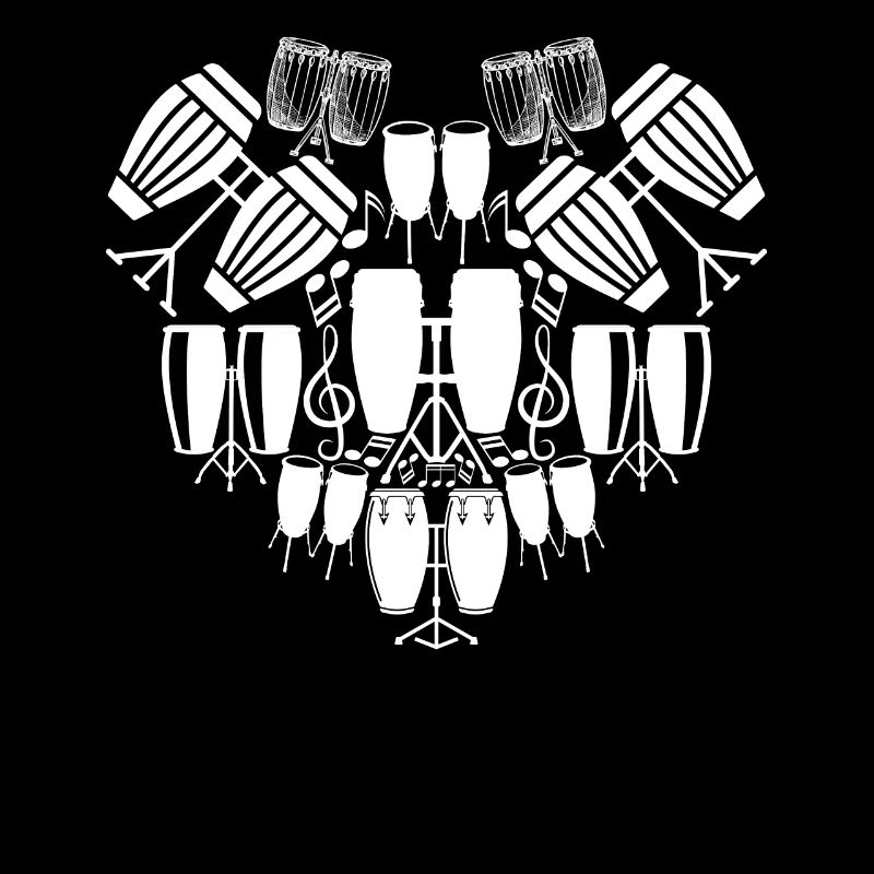 Conga Heart Conga Player Conga Drums Instruments