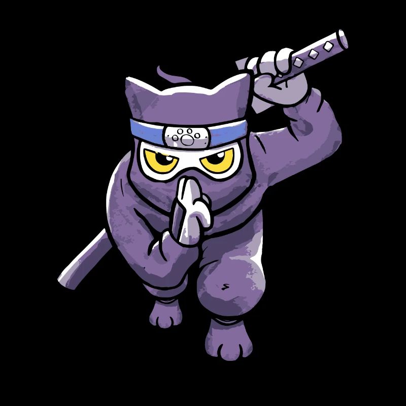 Samurai Japan Ninja Anime Cat