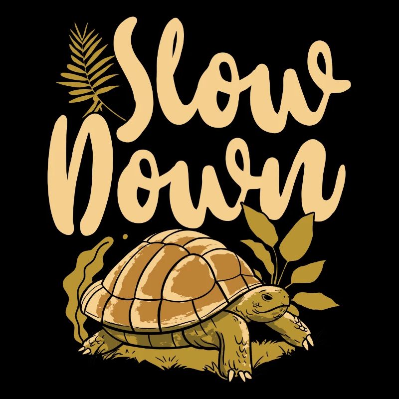 Sea Turtle Tortoise Slow Down