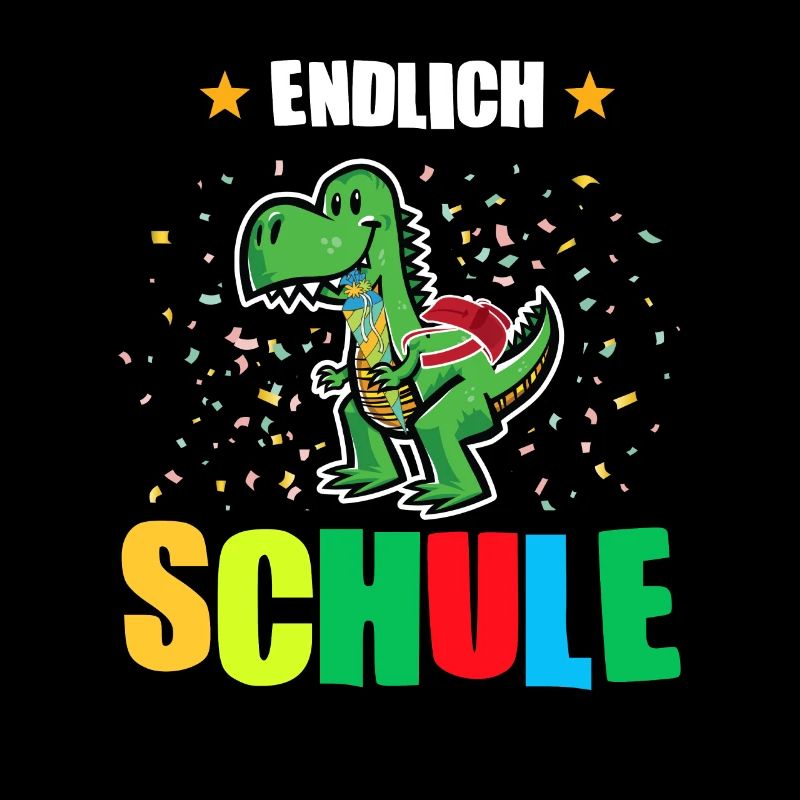 Schulkind Dino Schulbeginn Geschenk