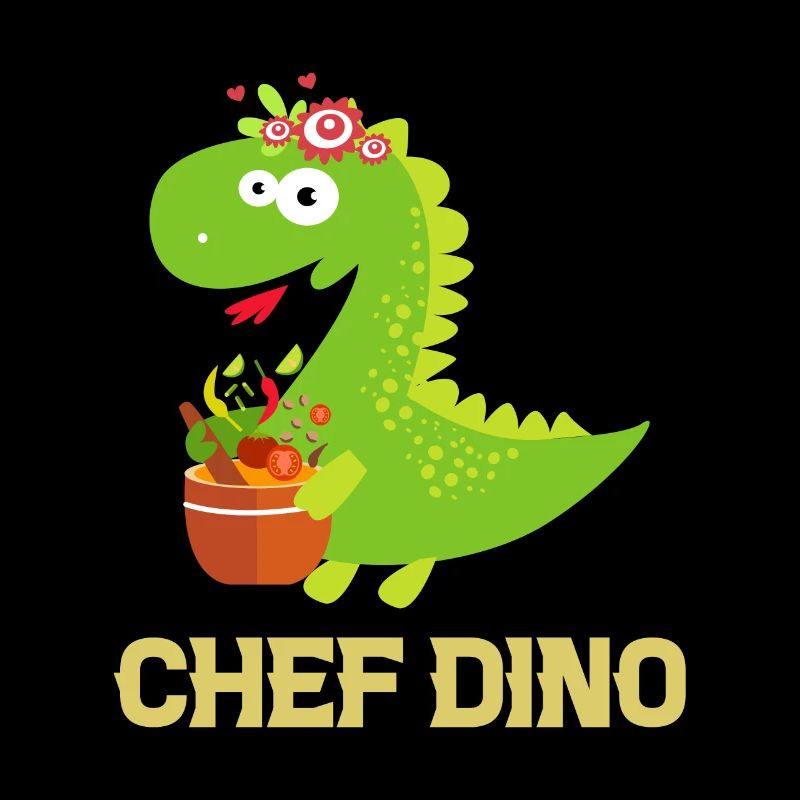 Chef Dino Kitchen Cook & Dinosaur Lover Dino Chef