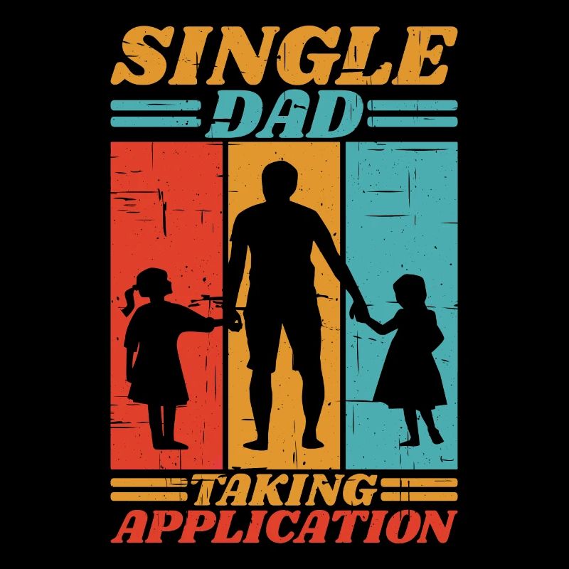 Papa célibataire prenant l’application 6