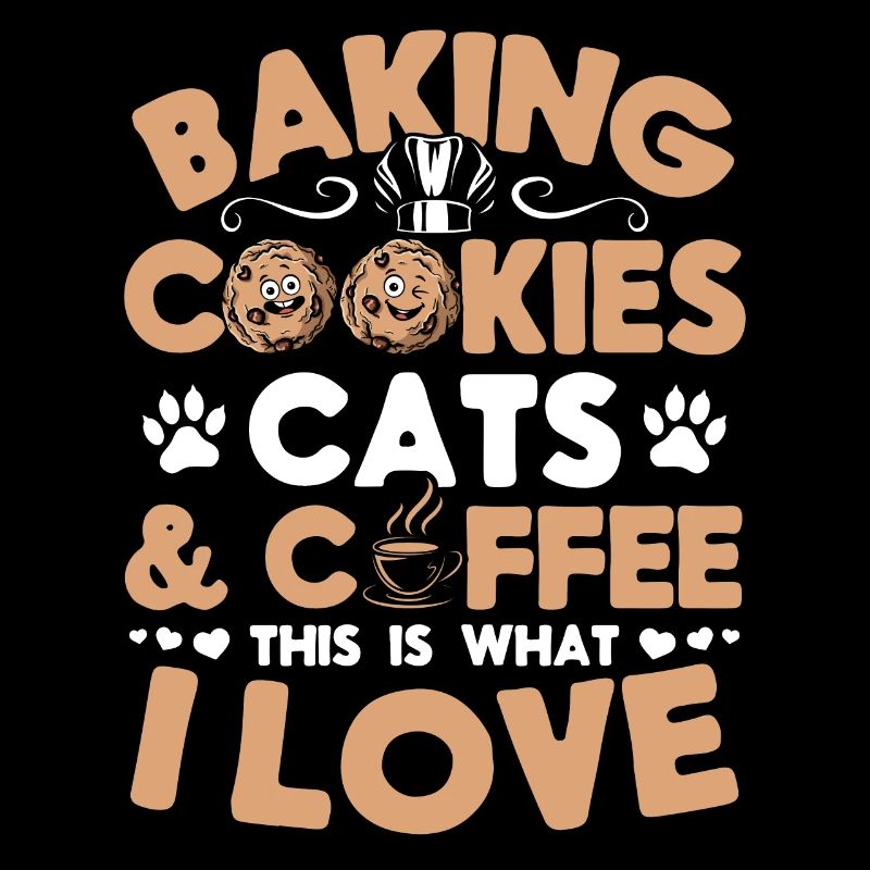 Cat Owner Pastry Chef Confectioner Baking Cookie