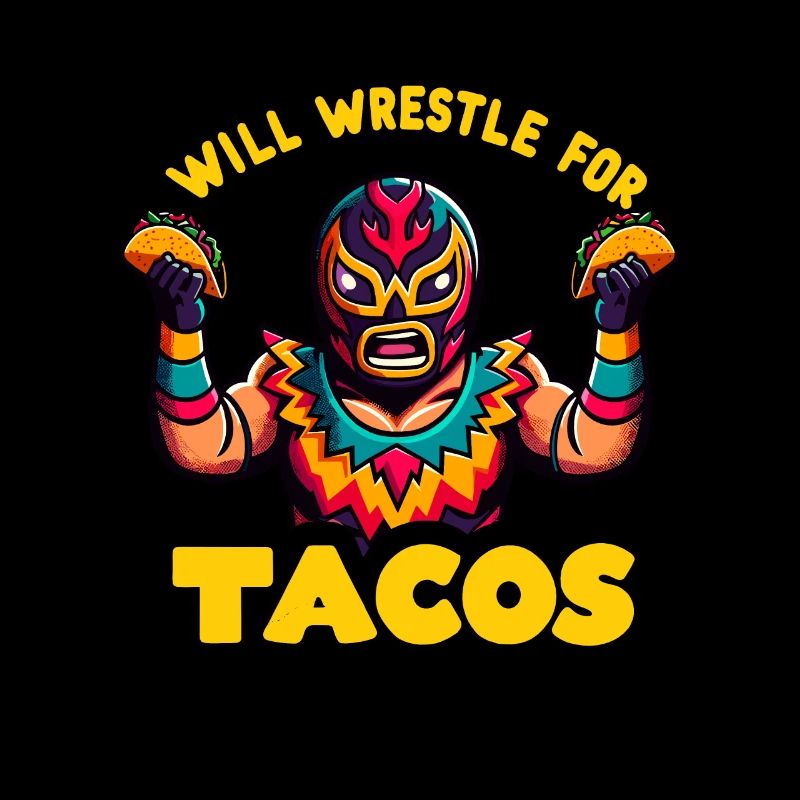 Lutteur mexicain Lucha Libre Taco