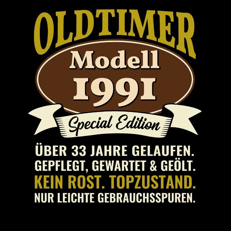 33. Geburtstag Oldtimer Modell 1991 33 Jahre