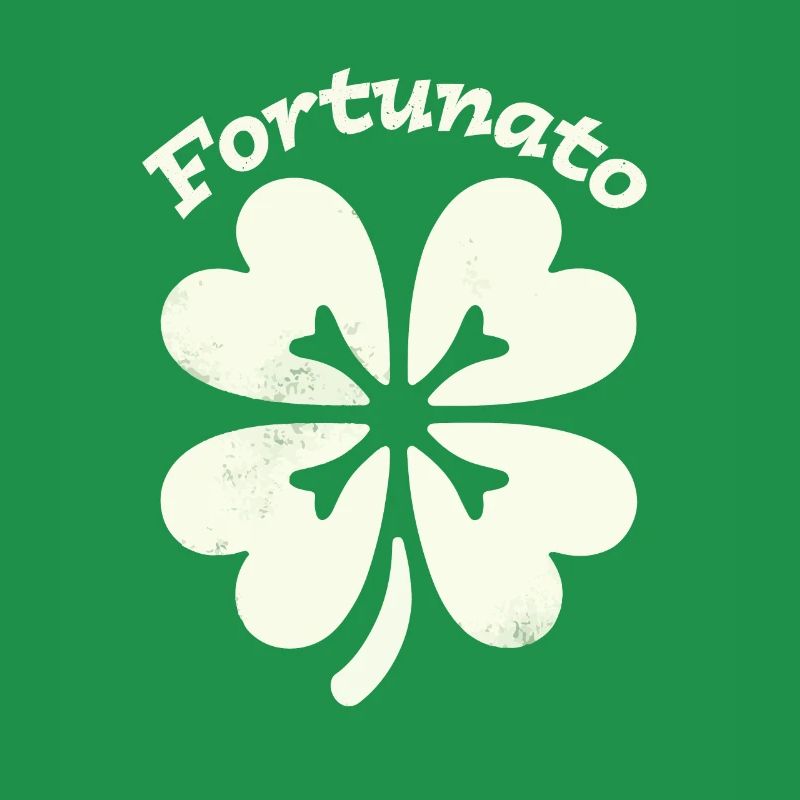 Fortunato Emblem Distressed Four-Leaf