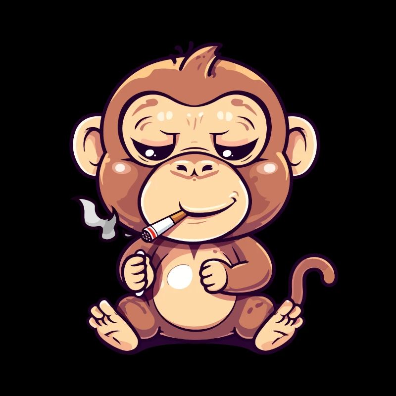 Affe Raucher Smoke Joint