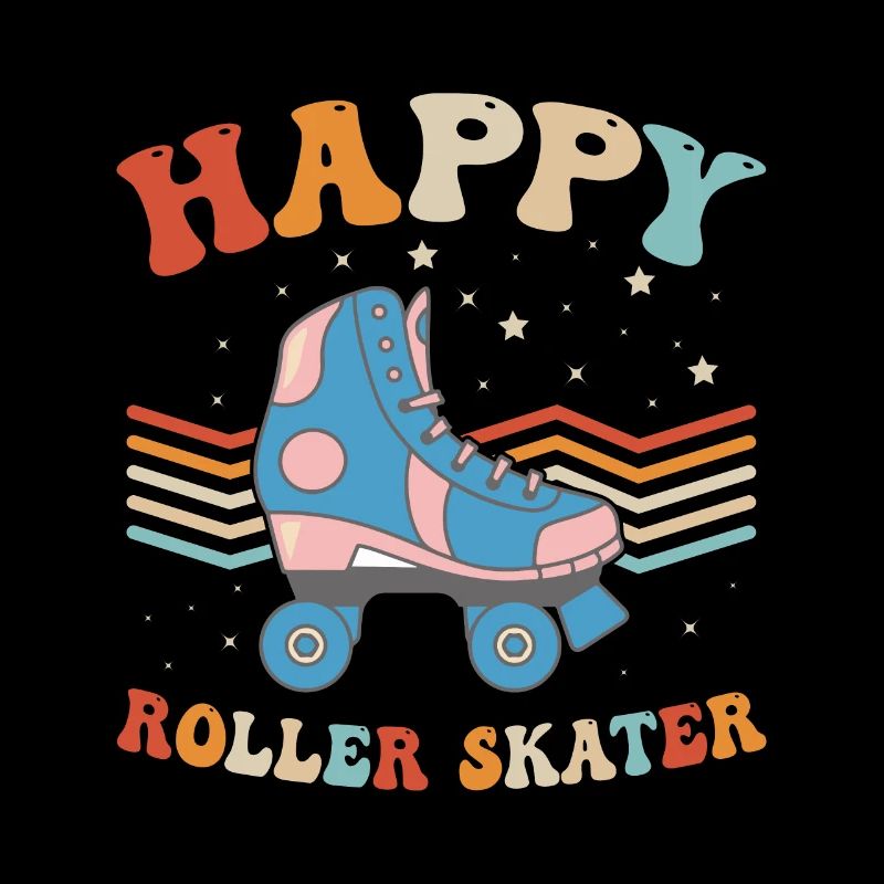 Roller Skates Roller Skating - Happy Roller Skater