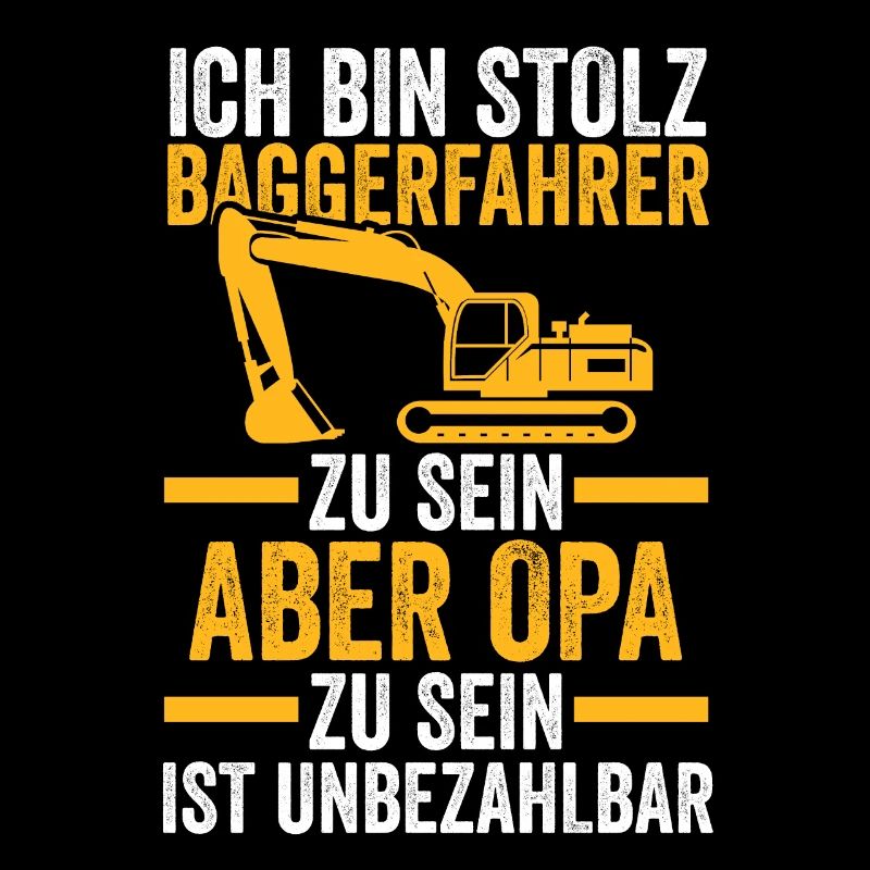 Bagger Opa Baggerführer Geschenk