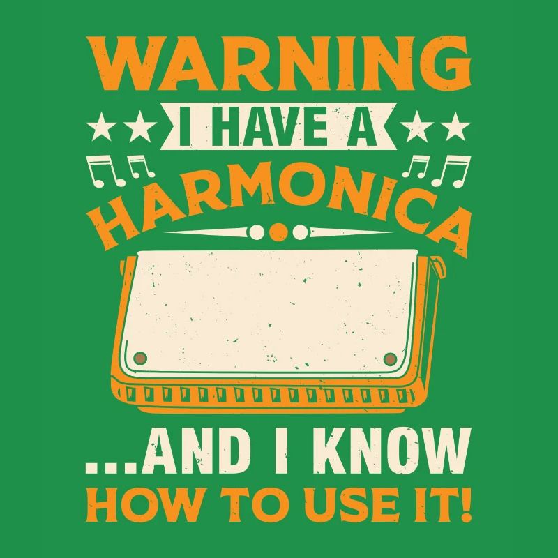 Harmonica Player Funny Harmonica Player