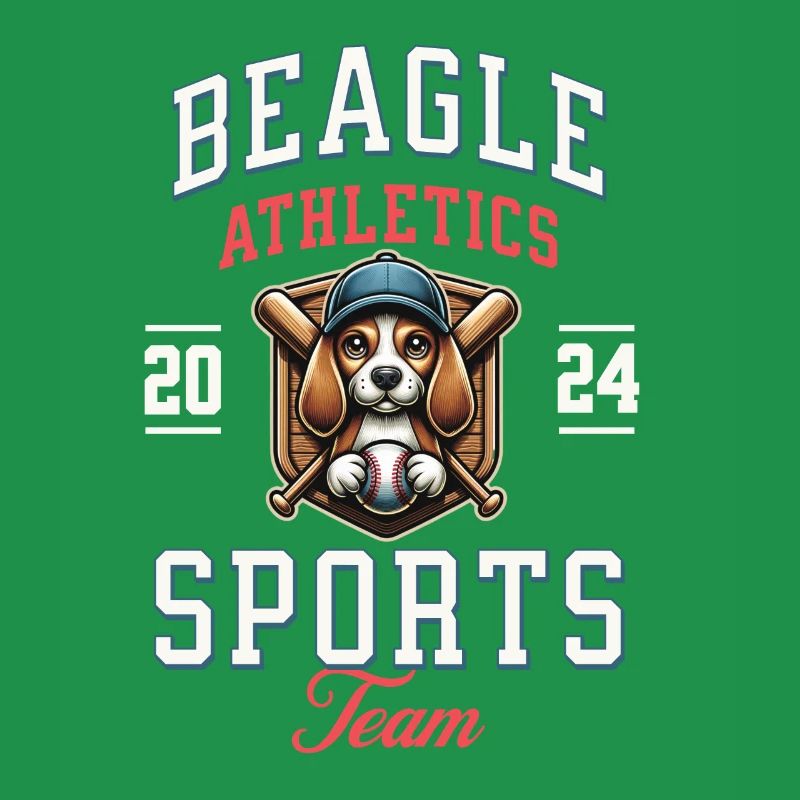 Baseball 2024 Beagle Sport - Einzigartiger Beagle
