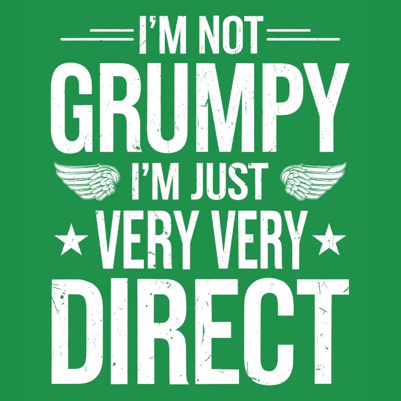 Mürrischer Alter Mann Grumpy