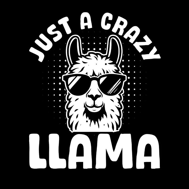 Llama Farmer Funny Llama Lover - Just a crazy