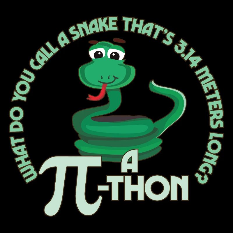 Math Pun Pi-thon Drôle Serpent Mathématiques Meme