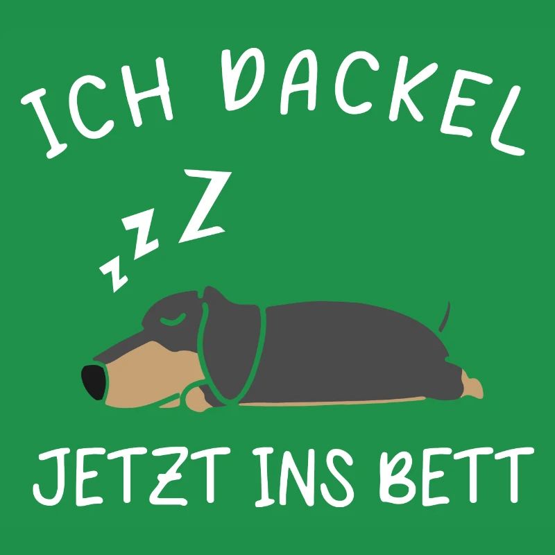 I Teckel Maintenant Au Lit Pyjama Teckel