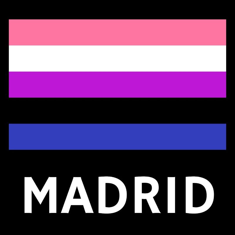 Genderfluid Pride Drapeau Madrid