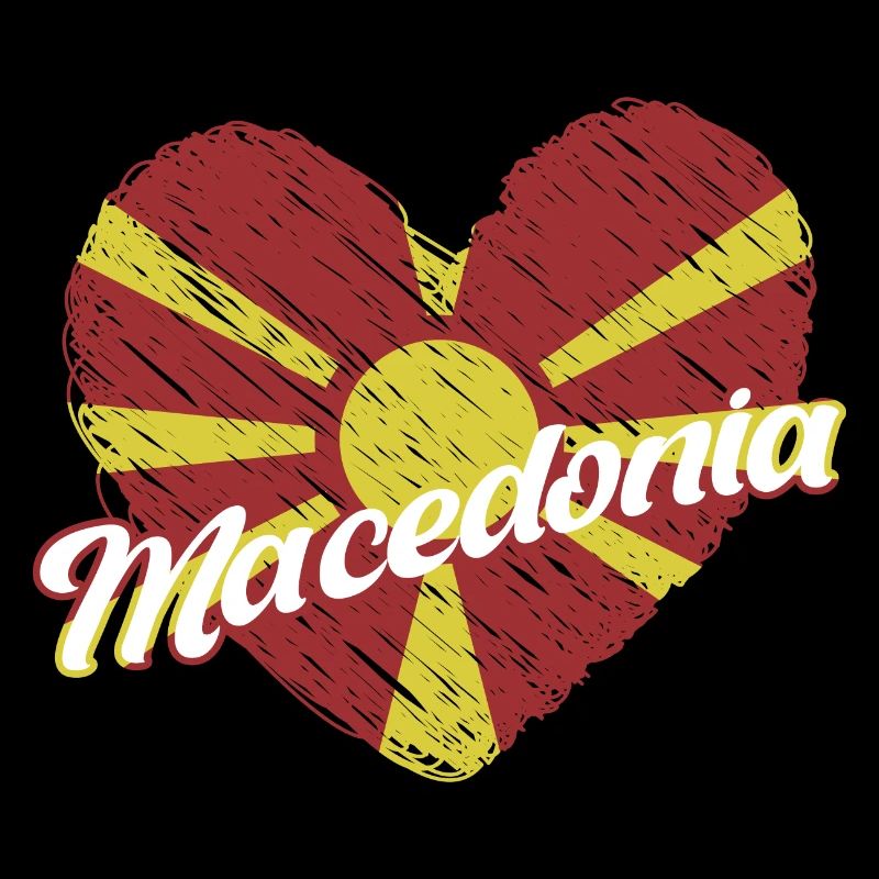 Drapeau macédonien des Balkans Origine macédonienne