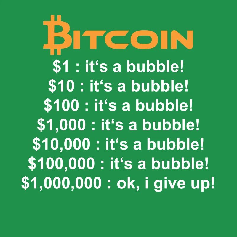 BITCOIN ITS JUST A BUBBLE $ 1.000.000 $