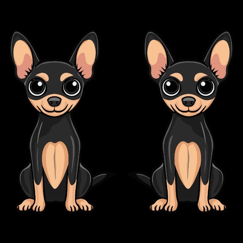 Pinscher Hund Comic