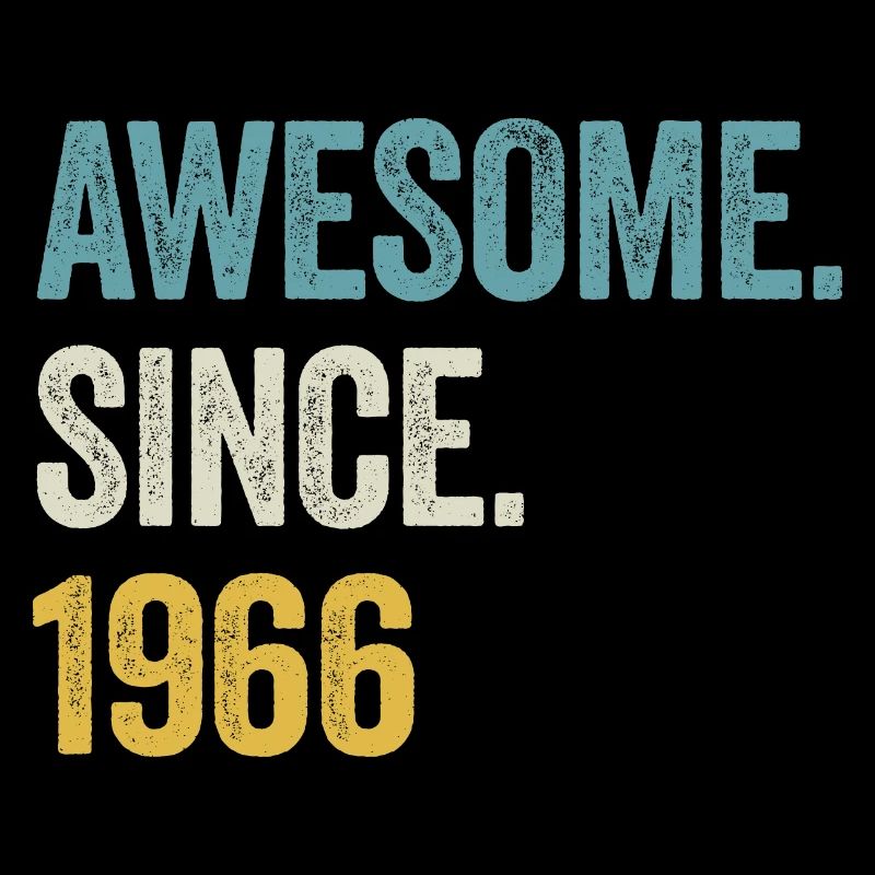 58 Years Old Awesome Since 1966 58th Birthday