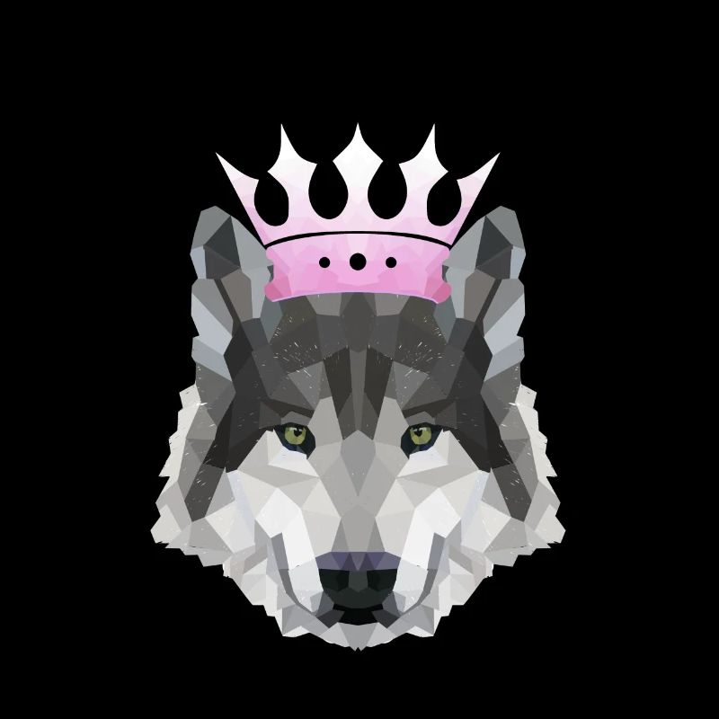 Krone POLYGON WOLF Husky Wölfe Rudel