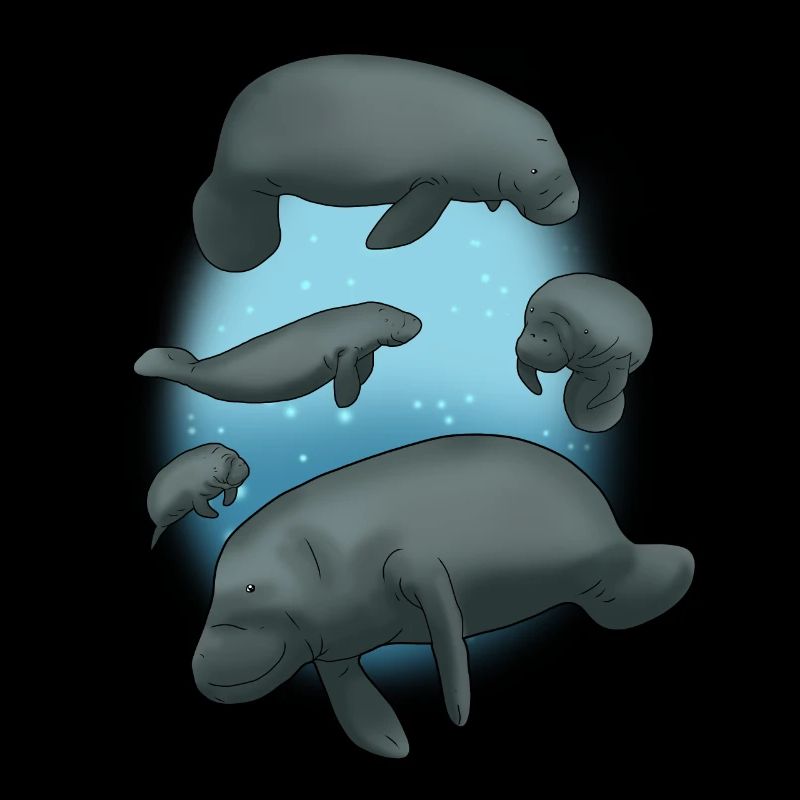 Manatee Underwater Shirt Manatee Manatee