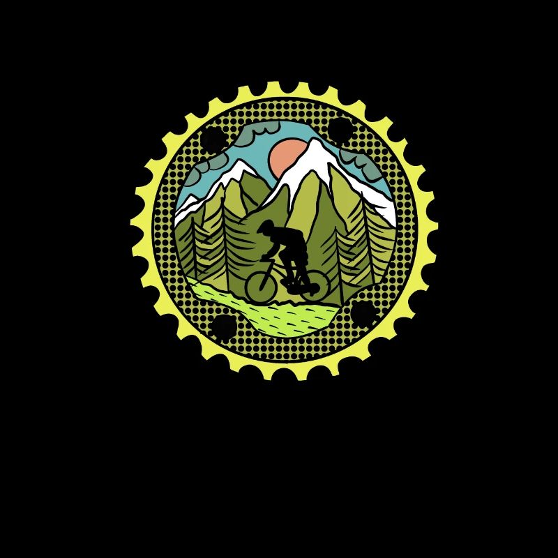 Couronne de VTT VTT rétro pour les fans de VTT