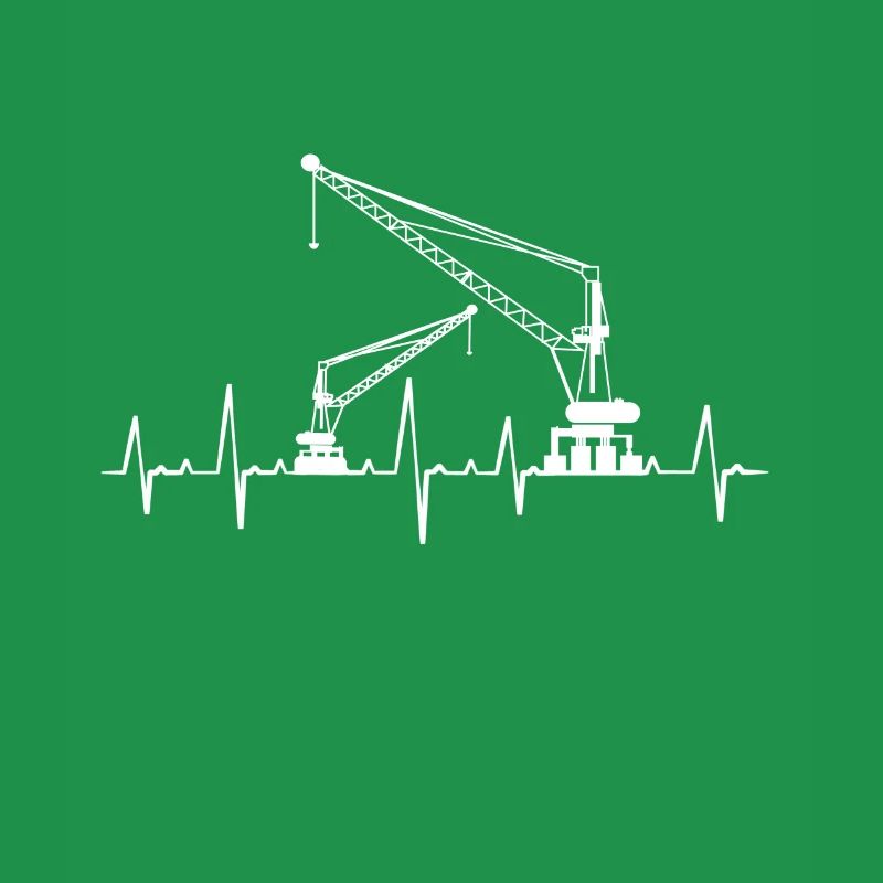 Crane cranes crane operator construction site excavator gift