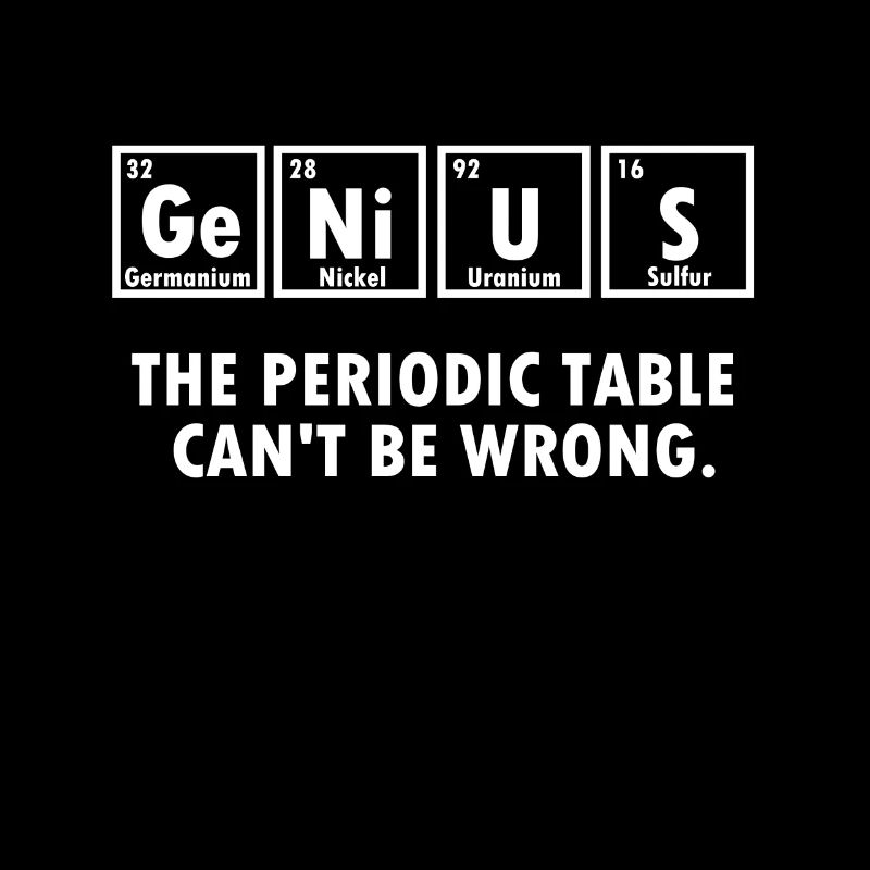 Chemist Gift Chemistry Science Nerd Genius Genius Genius