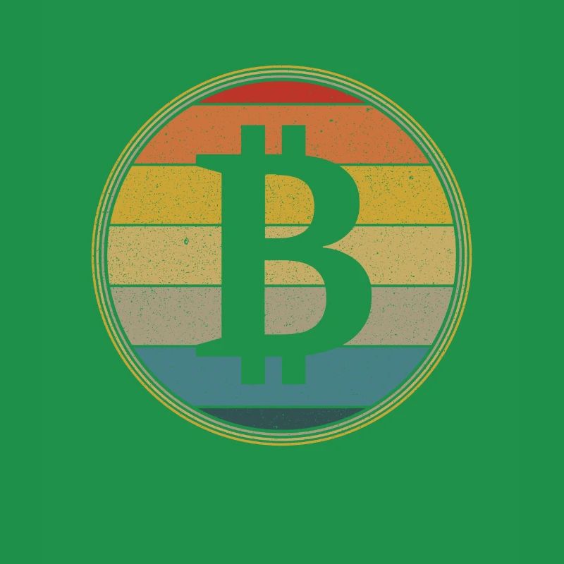 Vintage Bitcoin Crypto Cryptocurrency Gift