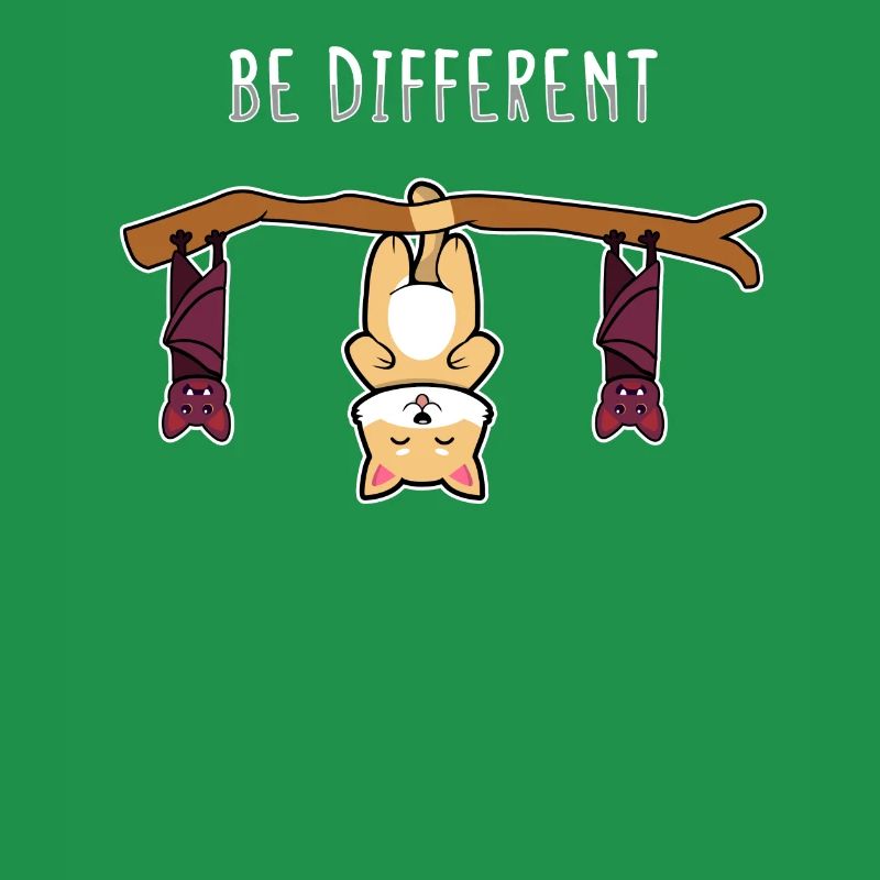 Be Different Mignon Chat Sois Anders