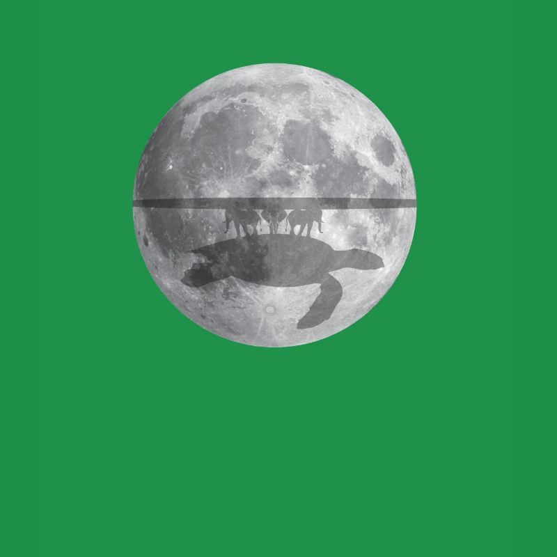 Flat Earth Theory Elephant Turtle