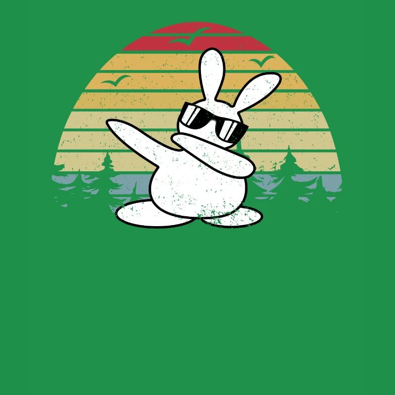 Dabbing Dance - Retro Dab Dance Rabbit