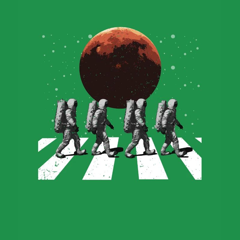 Astronautes En marchant Dans l’espace Mars Espace