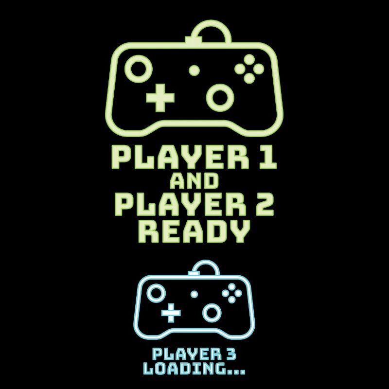 Player 1 2 Gamer Naissance Bébé console cadeau