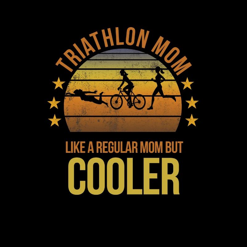 Funny Triathlon Mom Run Runner Running Fan Cool